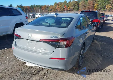 2025 Honda Civic Hybrid Sport/Sport Touring z USA, uszkodzony, nr VIN 2HGFE4F88SH339430